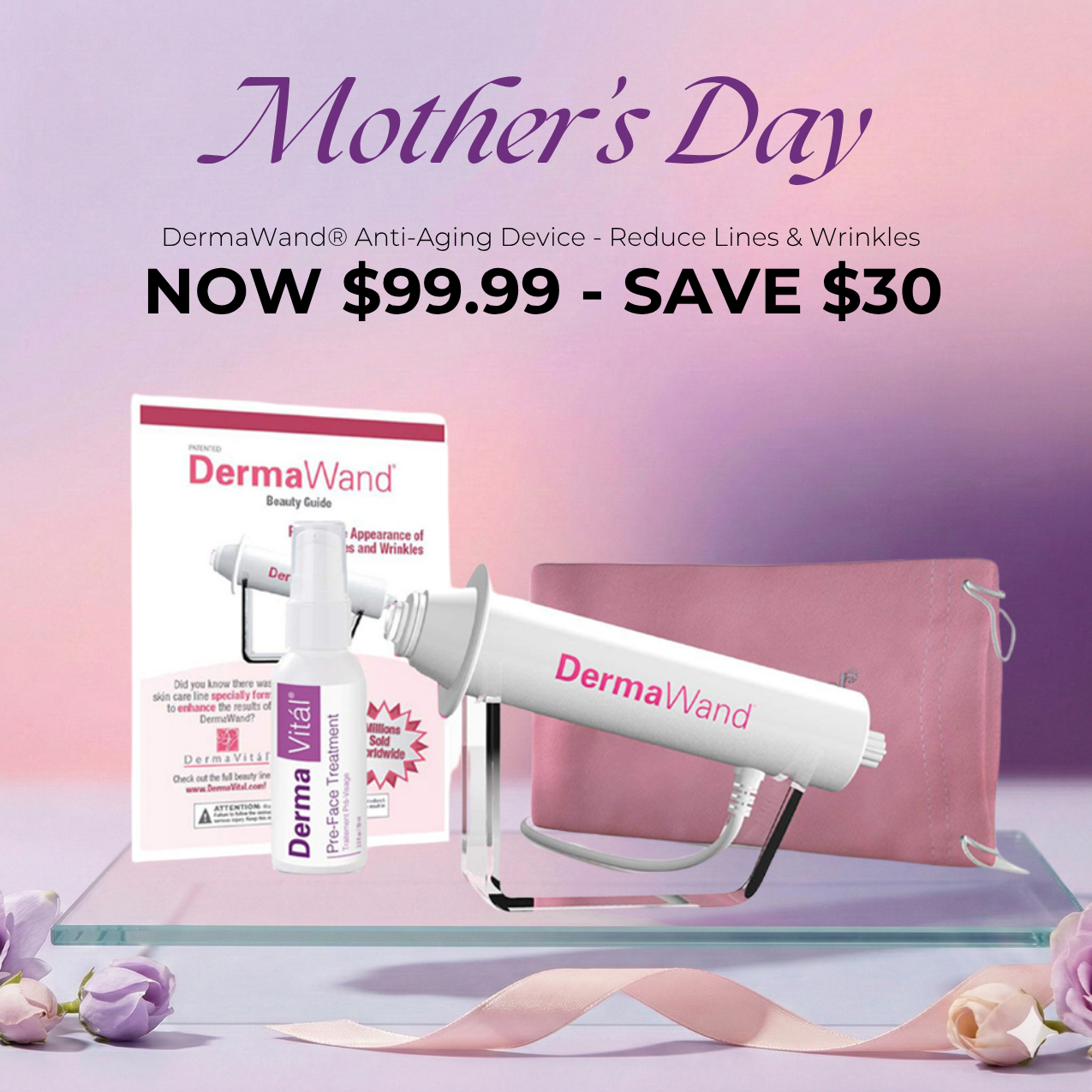 DermaWand® Anti-Aging Device - Reduce Lines & Wrinkles
