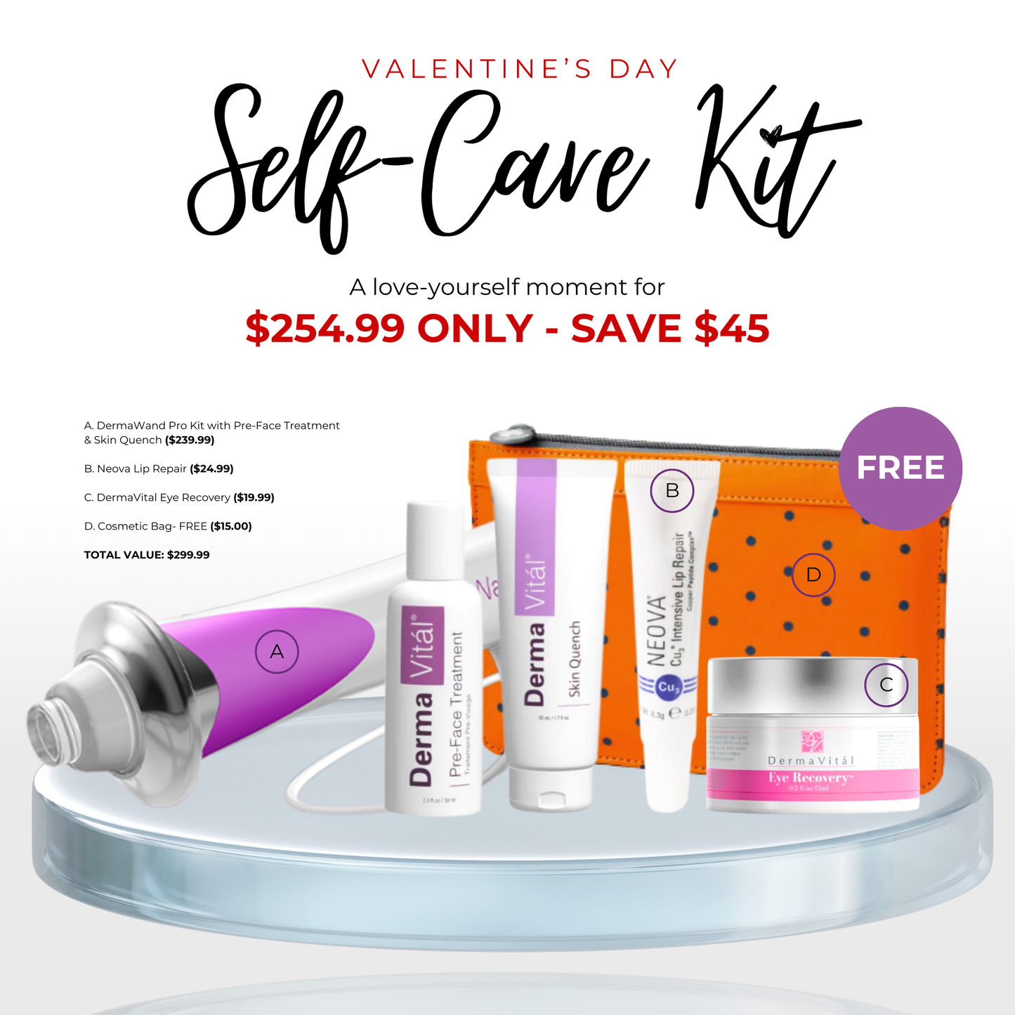 DermaWand® Self-Care Kit - Valentines Special